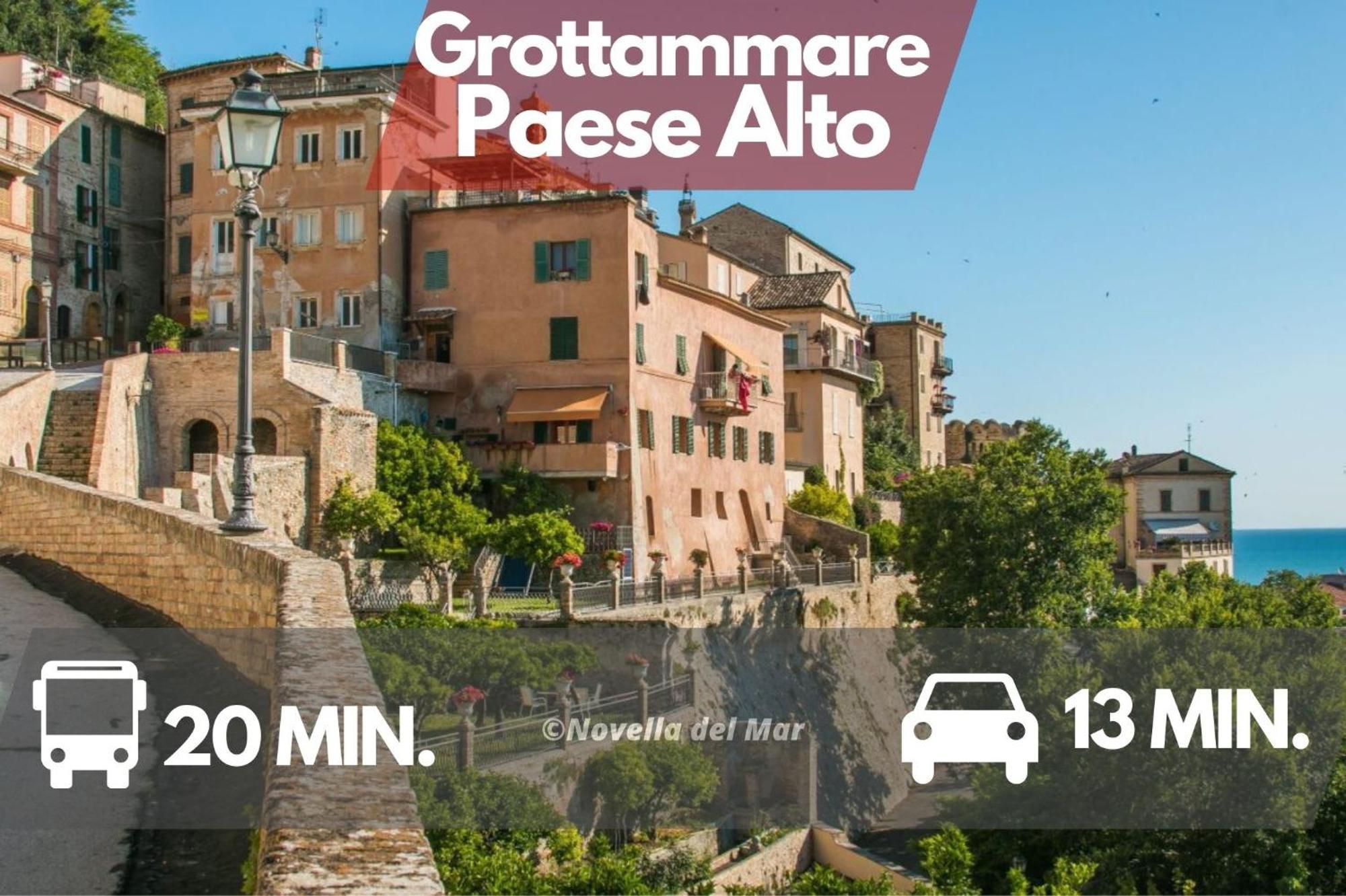 Novella Del Mar Prima Fila Dal Mare Villa Grottammare Kültér fotó